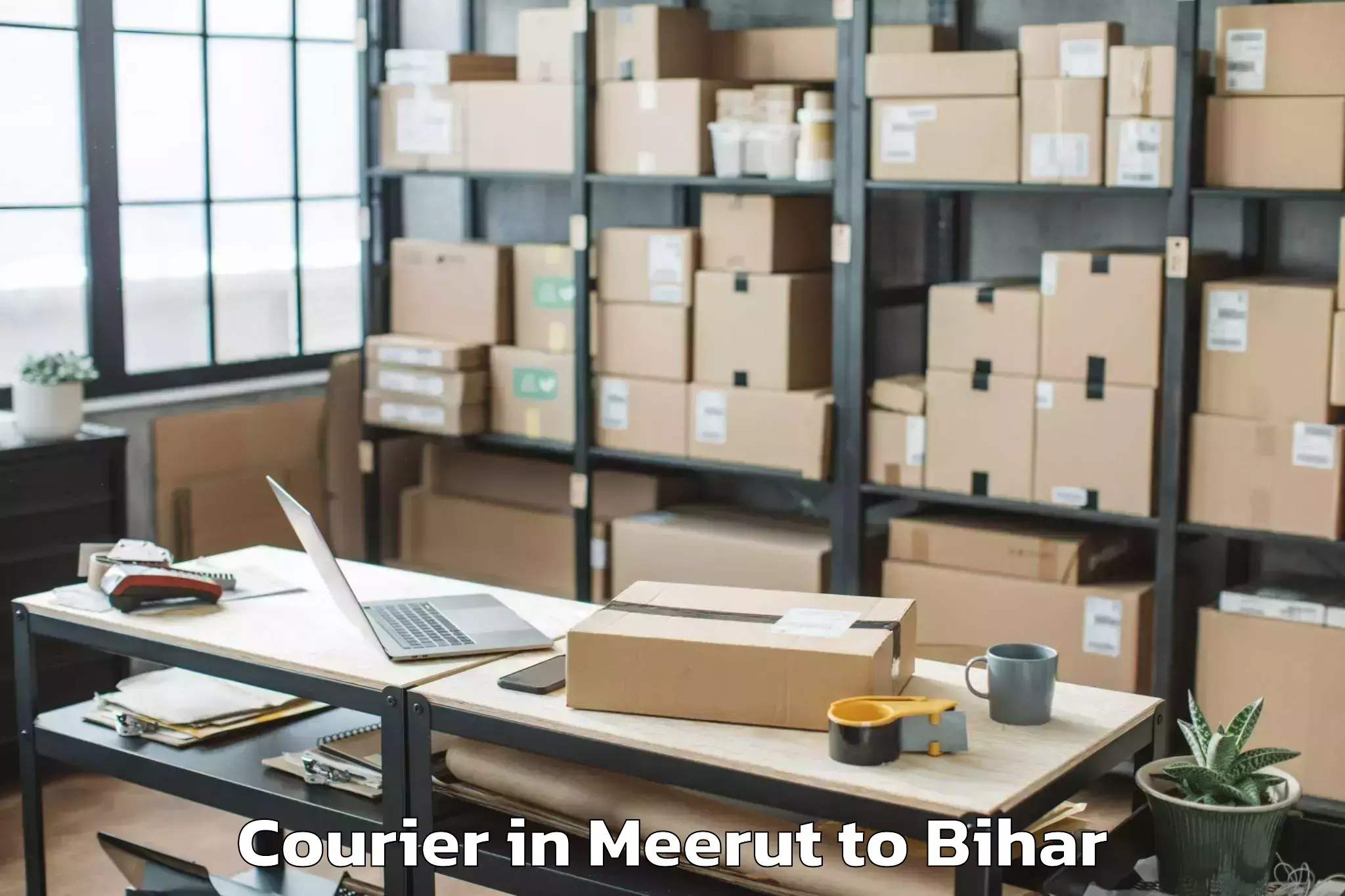 Book Meerut to Alamnagar Courier Online